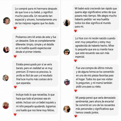 Marco Recuerdo de Huellas para Bebé